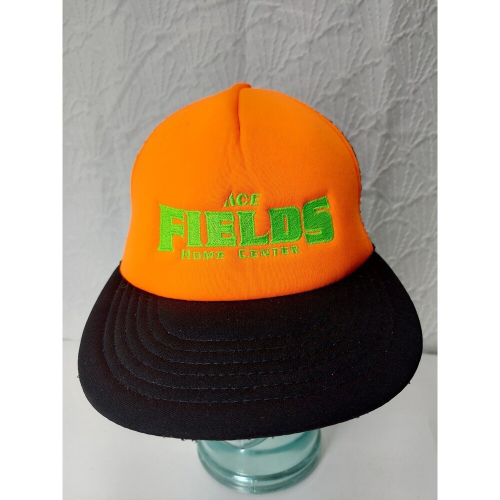 Ace Hardware Fields Home Center Blaze Orange Trucker Snapback Hat